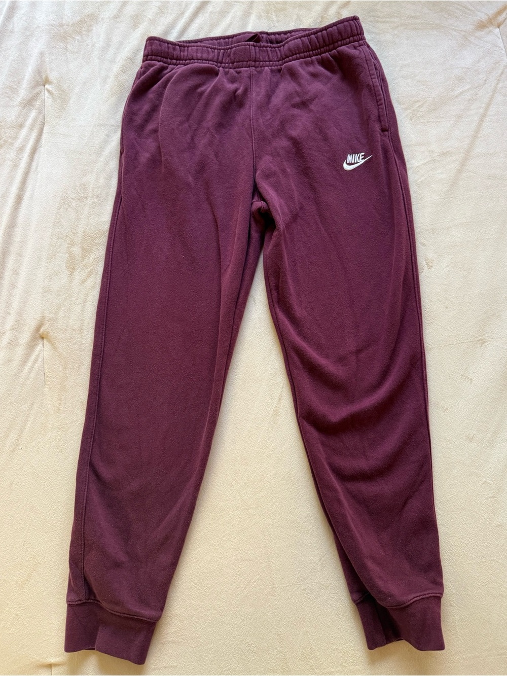 Nike Women’s Burgundy Jogger Sweatpants — Size Medium